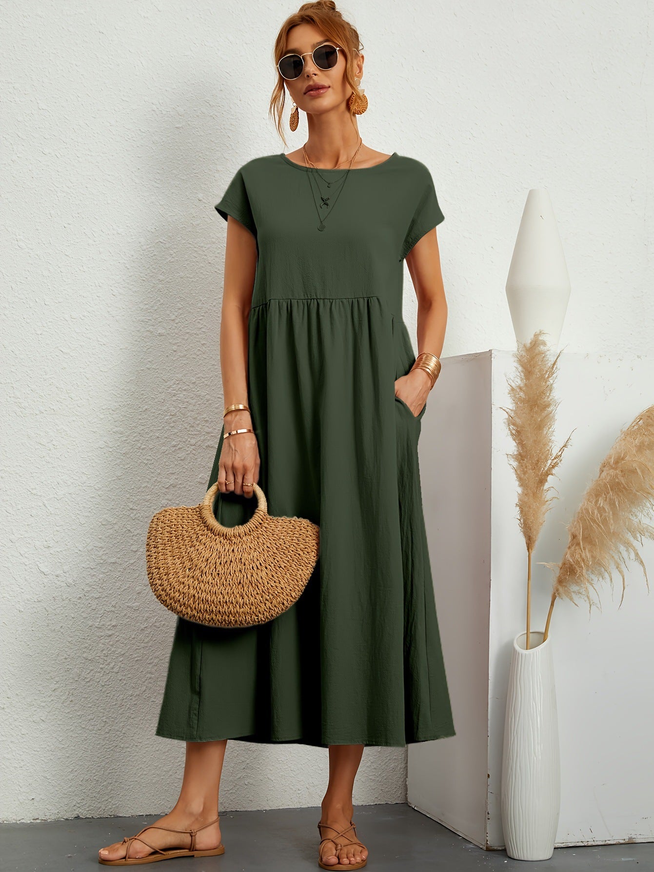 Sérénité - Robe en Coton Fluide