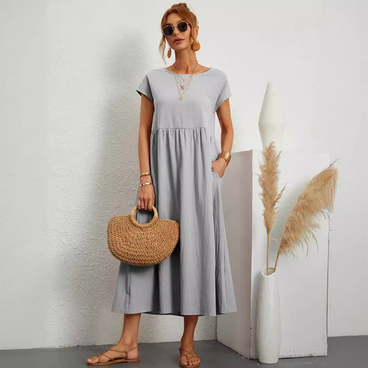 Sérénité - Robe en Coton Fluide