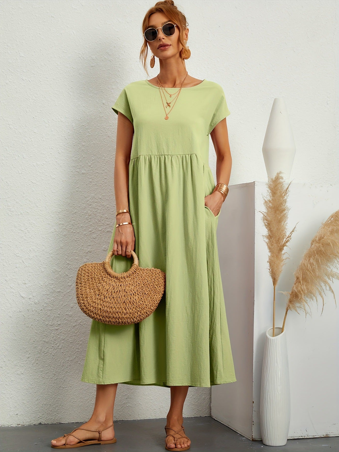 Sérénité - Robe en Coton Fluide