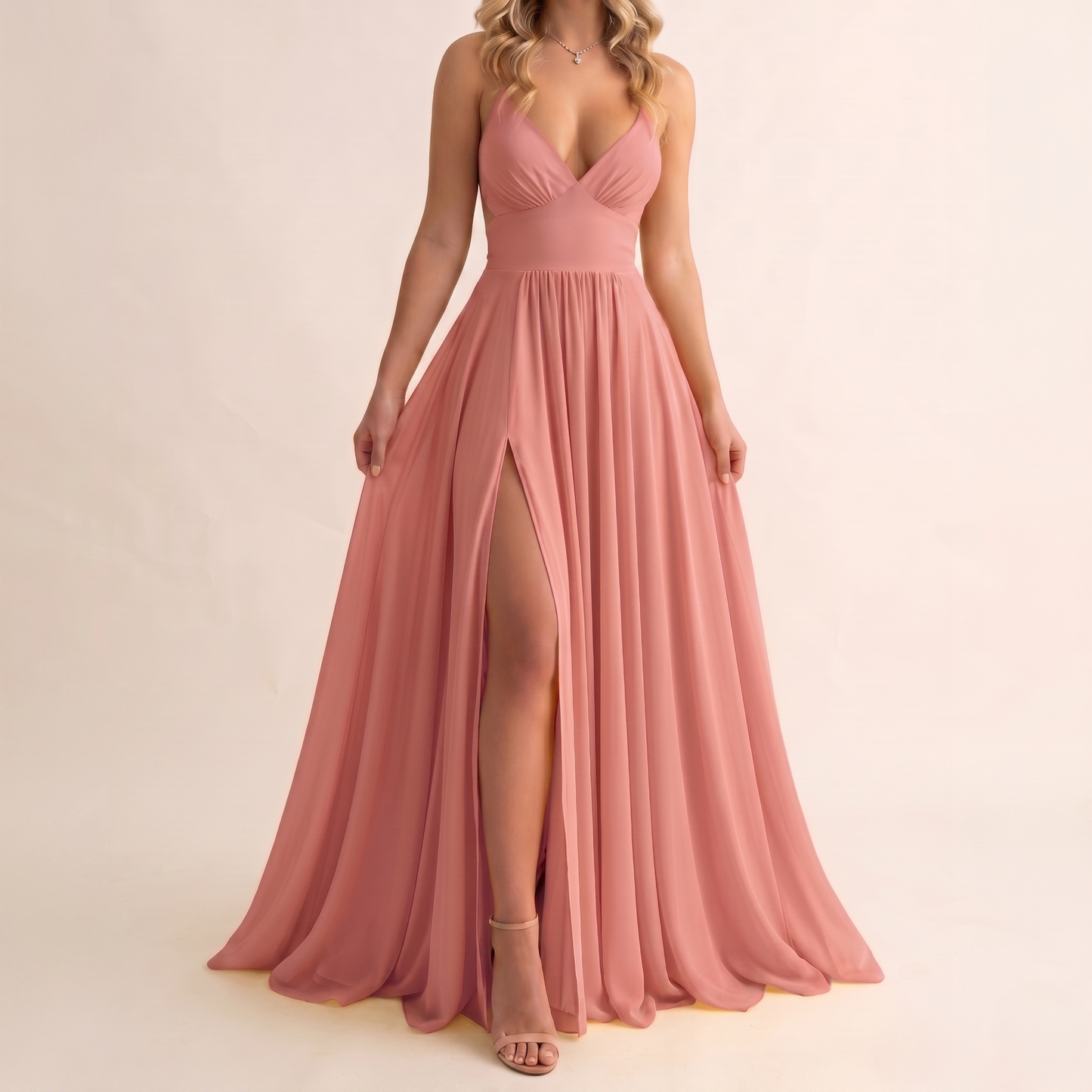 Citrine - Robe Maxi Dos Nu