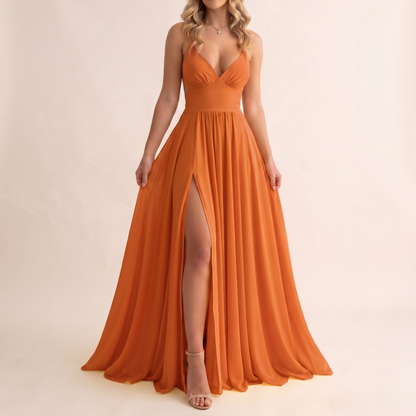 Citrine - Robe Maxi Dos Nu