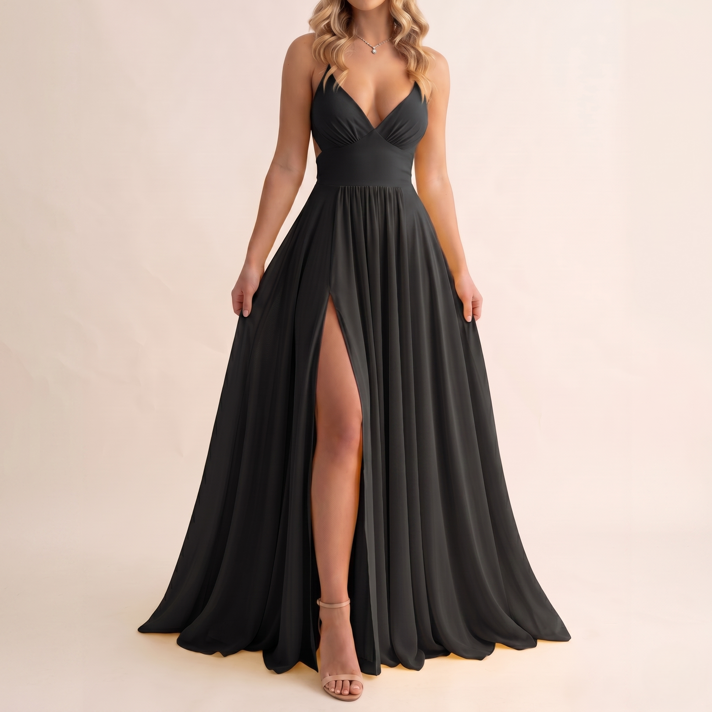 Citrine - Robe Maxi Dos Nu