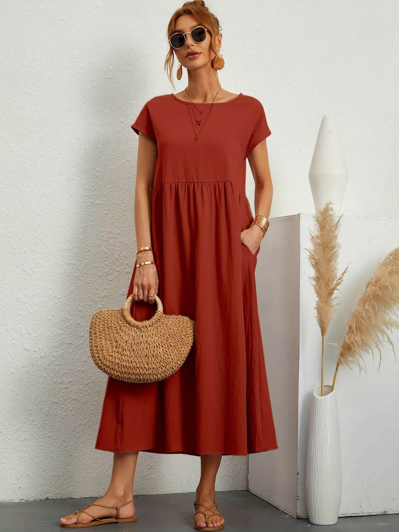 Sérénité - Robe en Coton Fluide