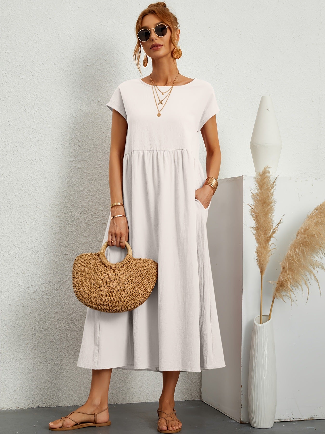 Sérénité - Robe en Coton Fluide
